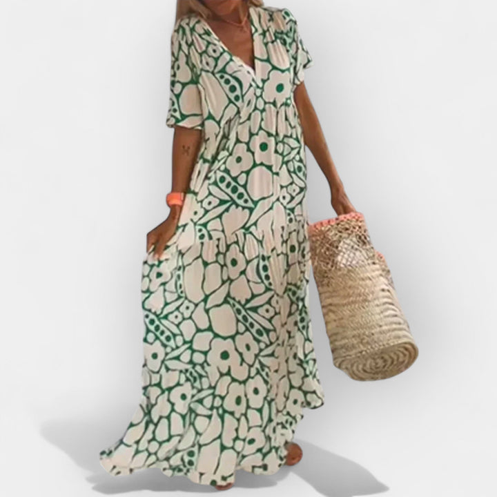 Vestido Arejado de Verão com Padrão