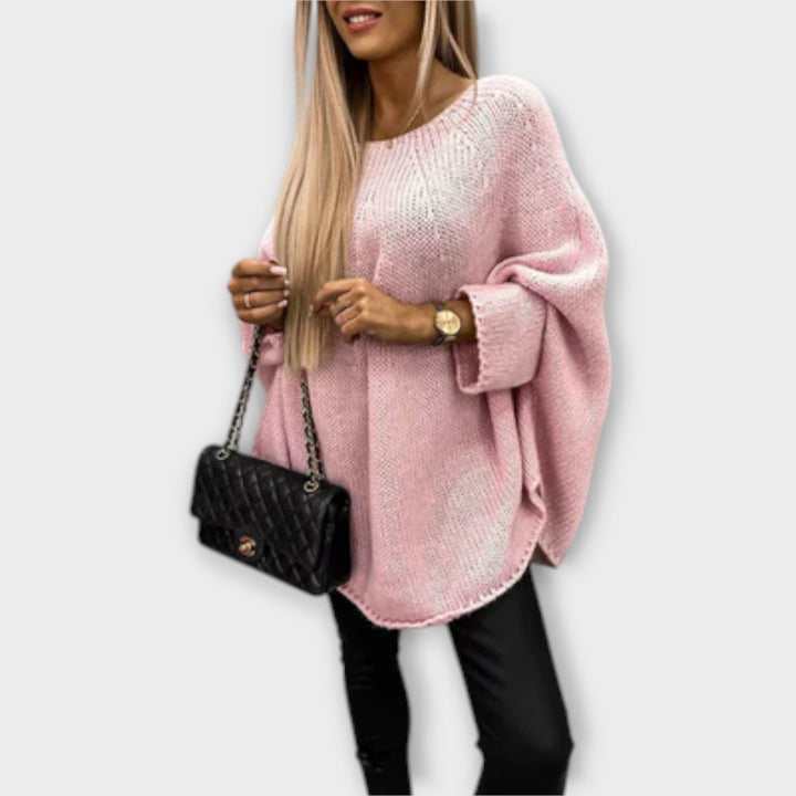 Isabel - Pullover feminino elegante com decote redondo