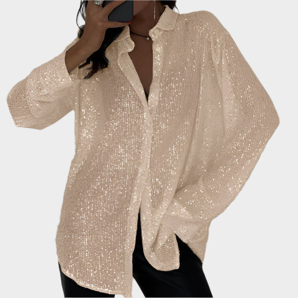 Blusa com Lantejoulas para Festa
