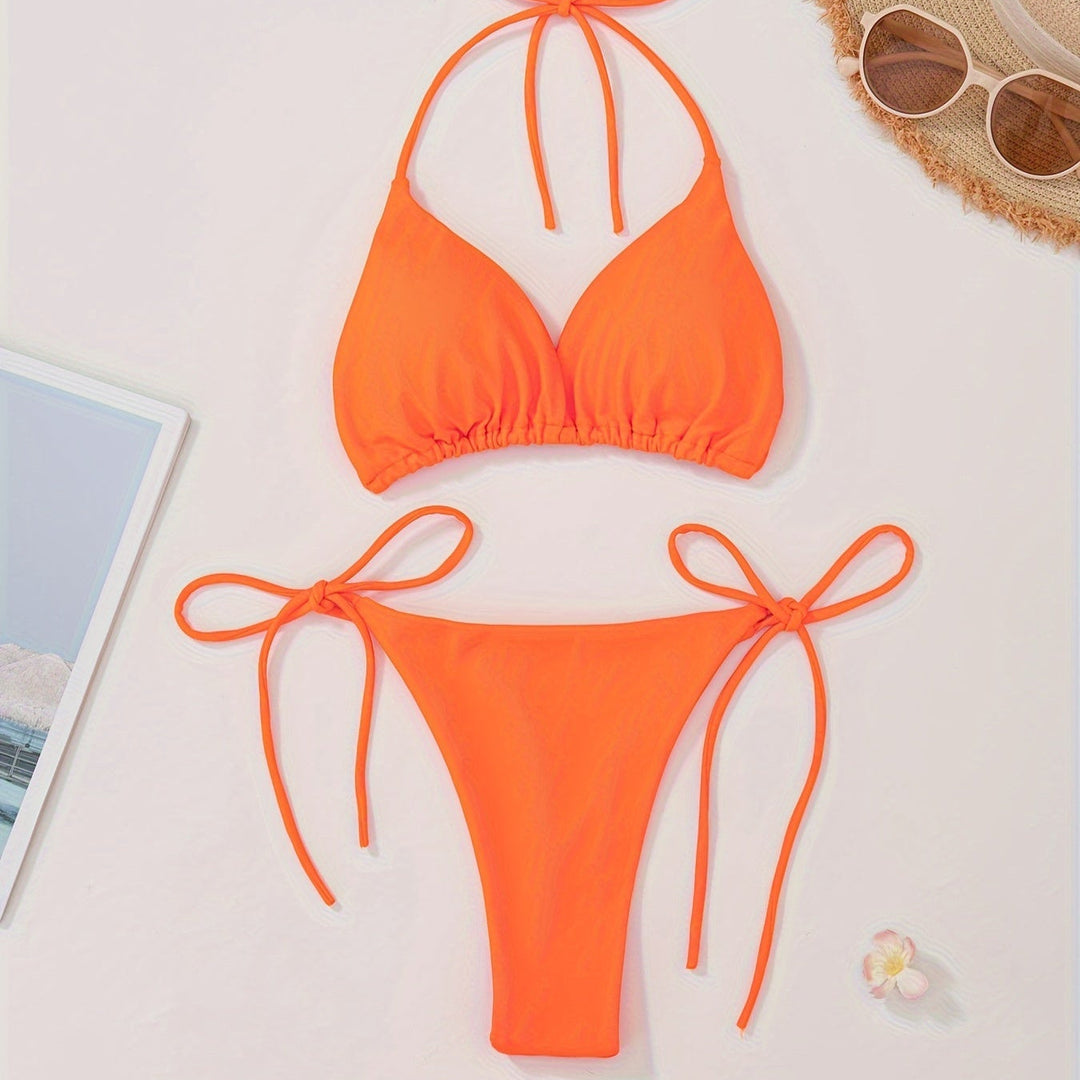 Biquíni Halter com Slip em V