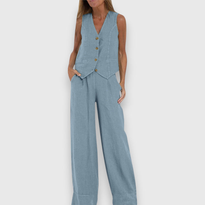 Conjunto de Dois Peças para Leveza de Verão
