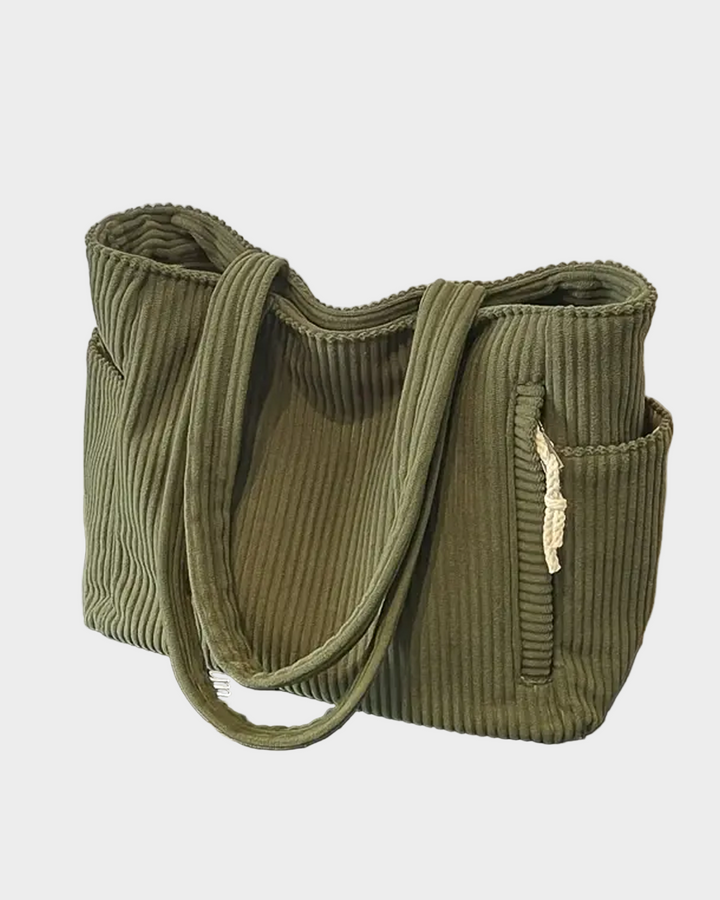 Saco de Ombro Tricotado com Detalhe de Corda e Elegância Moderna