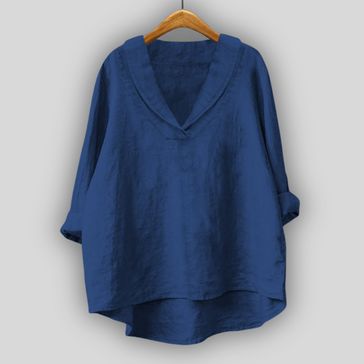 Blusa de Linho Aura Dourada