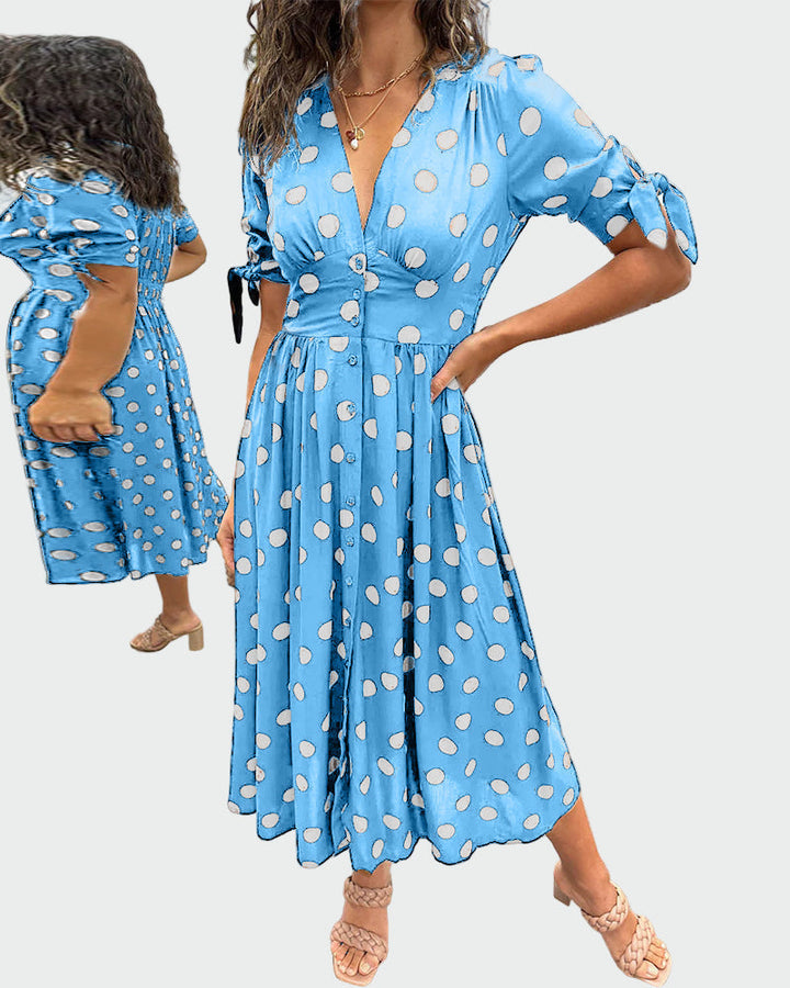Vestido de Poá Impressionante