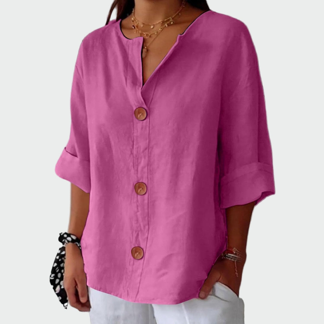 Blusa casual texturizada