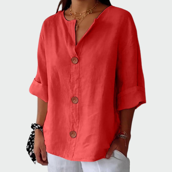 Blusa casual texturizada