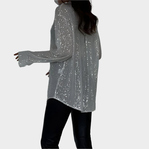 Blusa com Lantejoulas para Festa