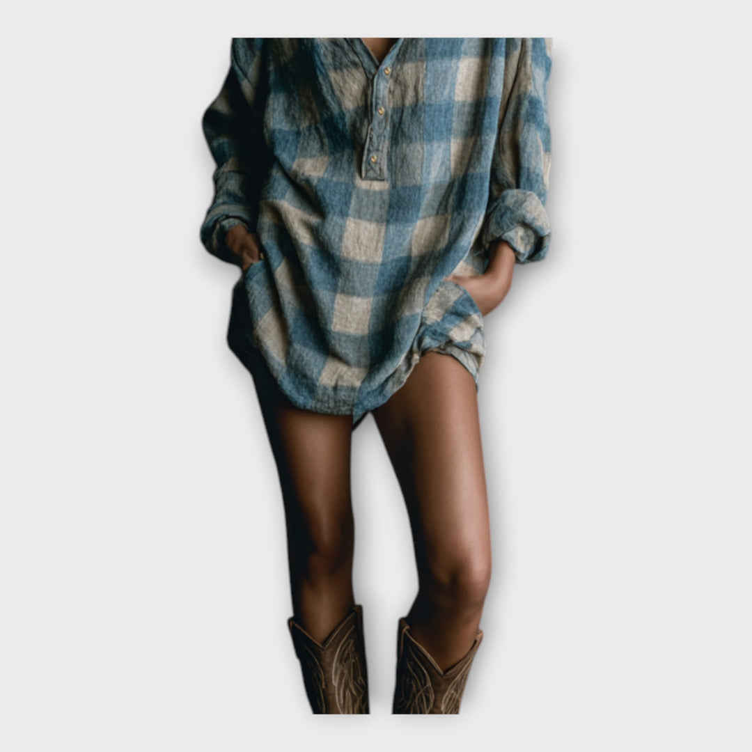 Vestido camiseiro com elegância descontraída