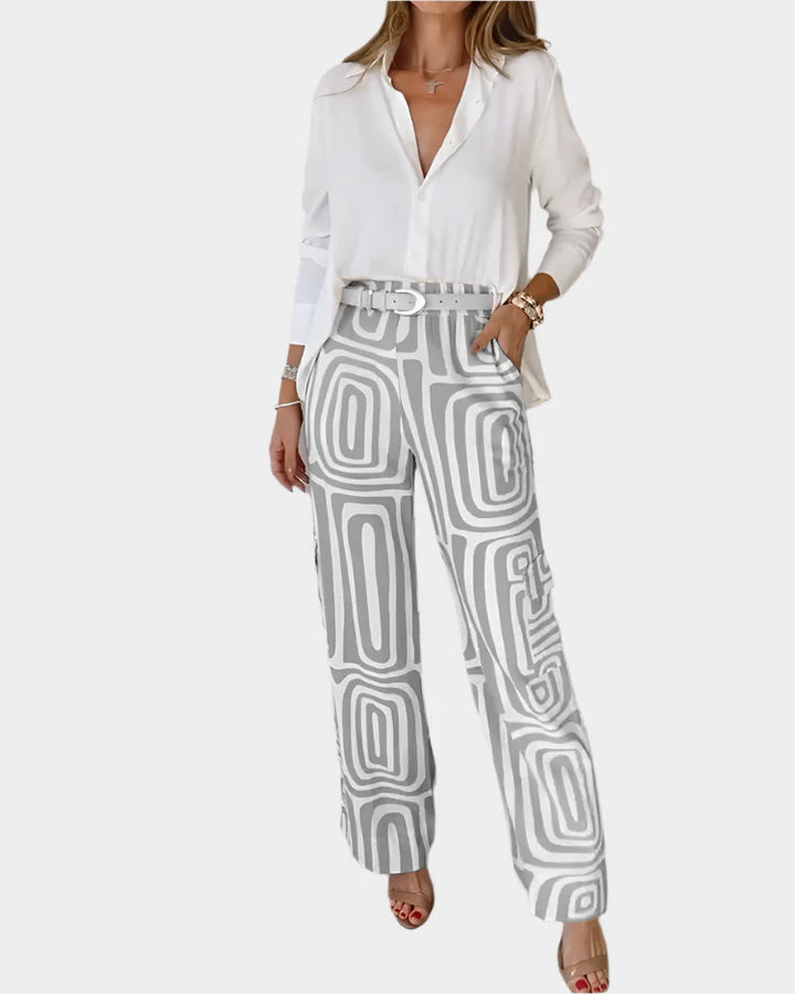 Conjunto Confortável e Elegante com Cinto de Presente