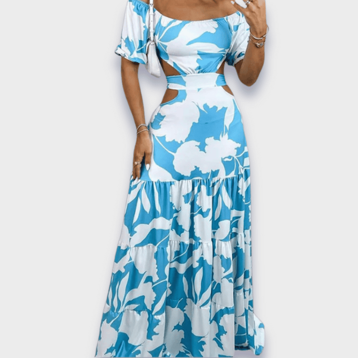 Silhueta - vestido que realça a silhueta feito de tecido luxuoso