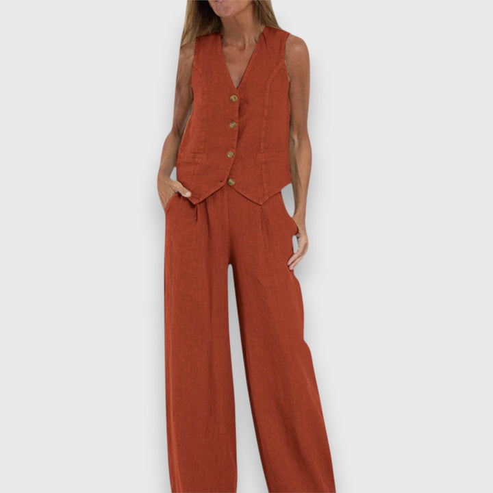 Conjunto de Dois Peças para Leveza de Verão