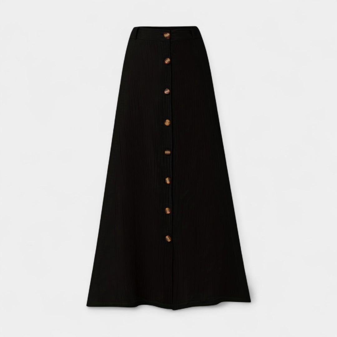 Saia Midi Semi-Transparente com Abertura