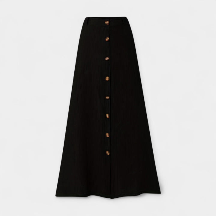 Saia Midi Semi-Transparente com Abertura