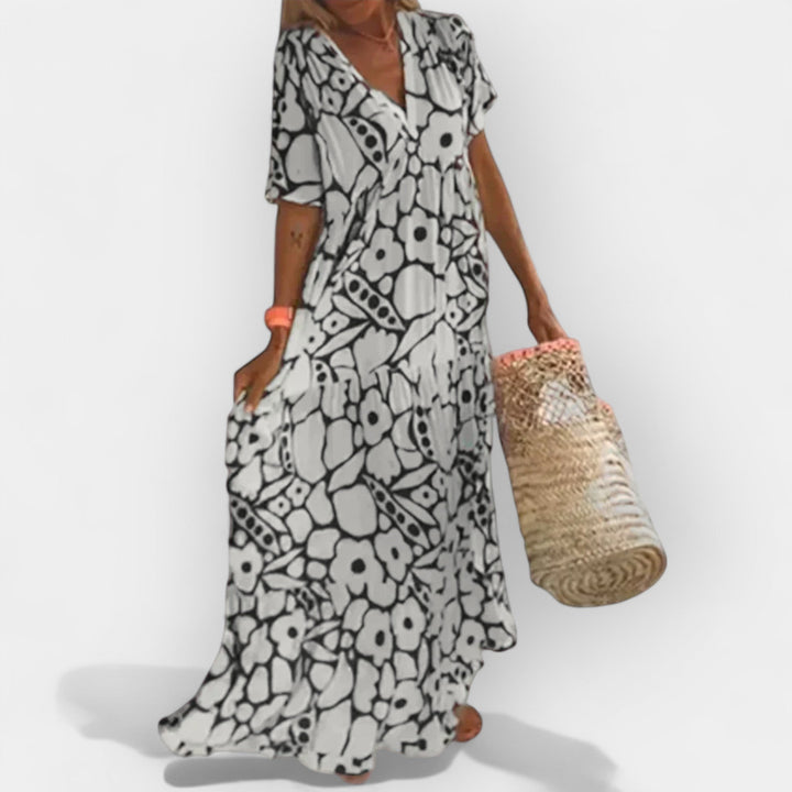 Vestido Arejado de Verão com Padrão