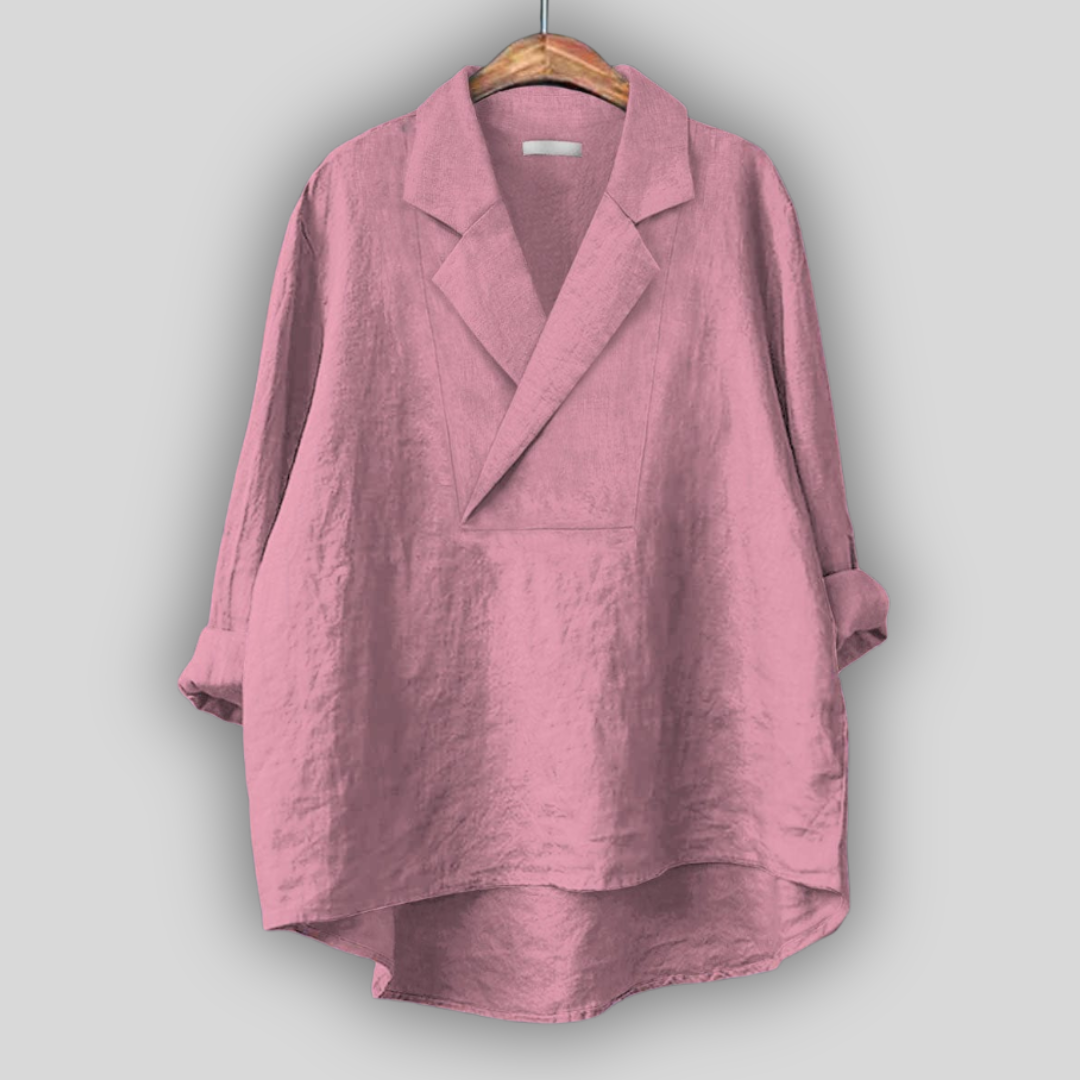 Blusa de Linho “Brisa de Rosas”