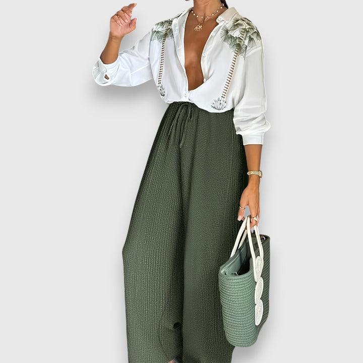 Conjunto com Estilo Bicolor