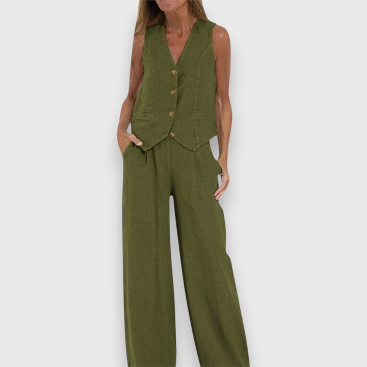Conjunto de Dois Peças para Leveza de Verão