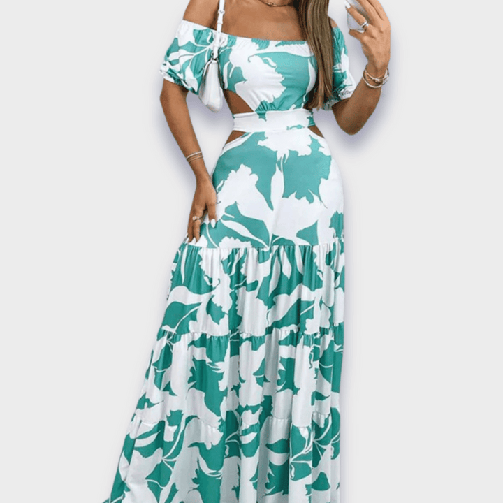 Silhueta - vestido que realça a silhueta feito de tecido luxuoso