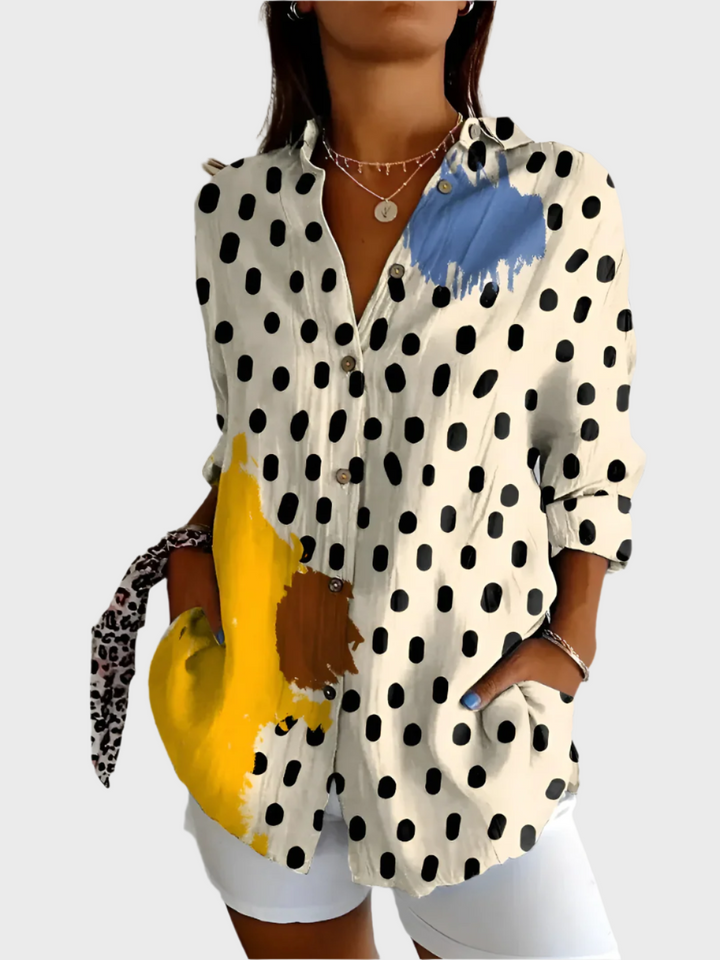 Blusa de Algodão com Padrão Floral