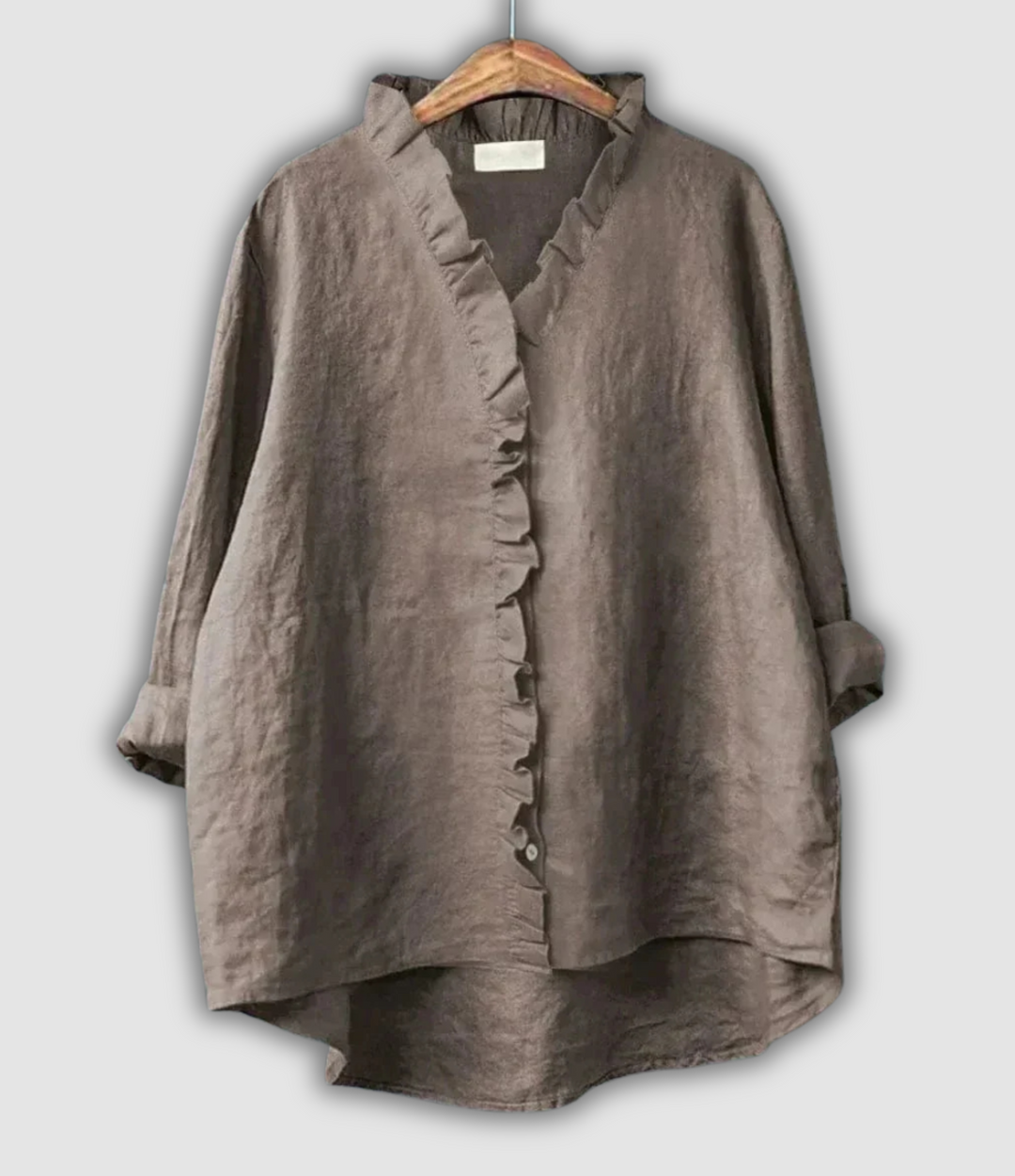 Blusa de Linho Castanha Serenidade