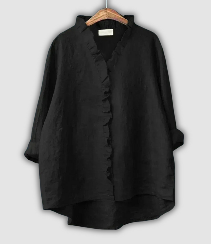 Blusa de Linho Castanha Serenidade