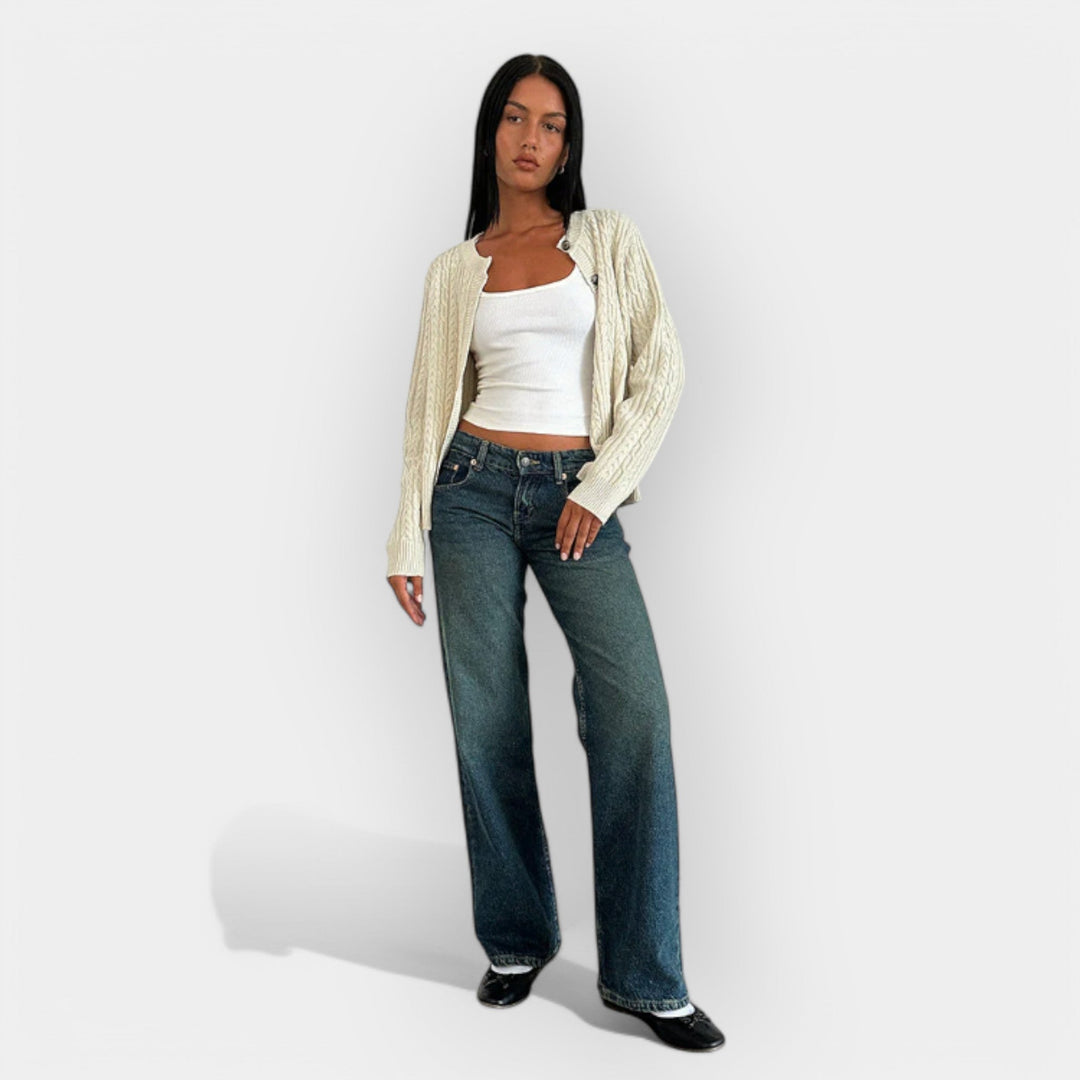 Calças de Jeans de Cintura Baixa