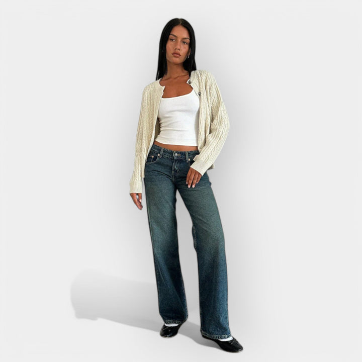 Calças de Jeans de Cintura Baixa