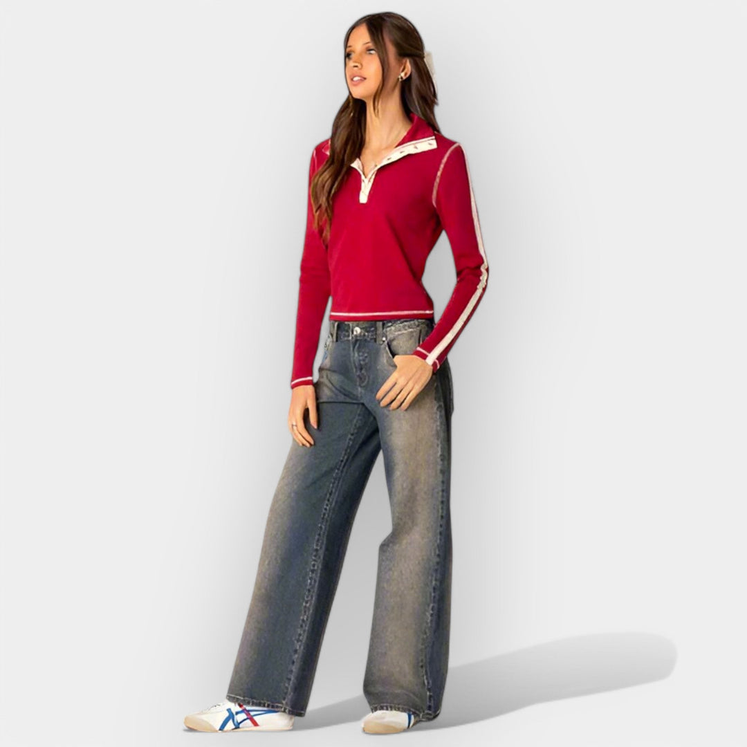 Calças de Jeans de Cintura Baixa
