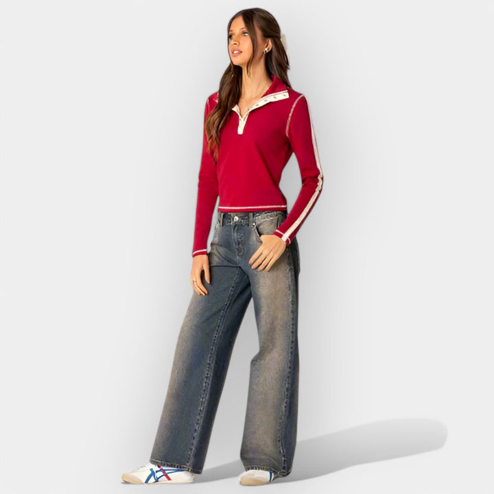 Calças de Jeans de Cintura Baixa