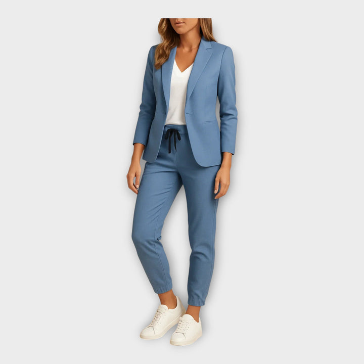 Fato Feminino com Blazer e Calças Jogger