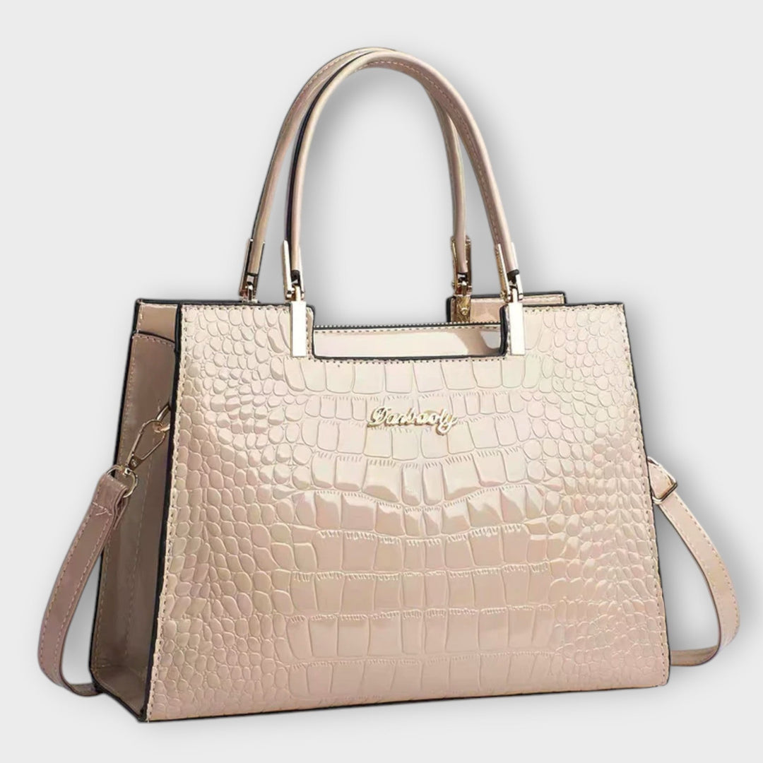 Bolsa Croco Artesanal Brilhante