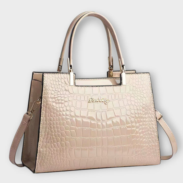 Bolsa Croco Artesanal Brilhante