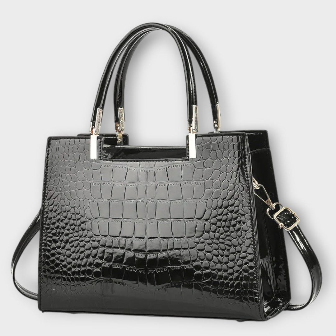 Bolsa Croco Artesanal Brilhante