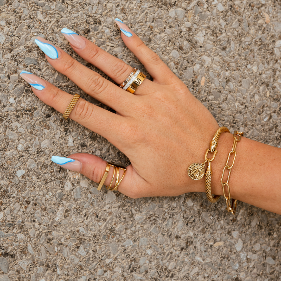 Pulseira Dourada Clip