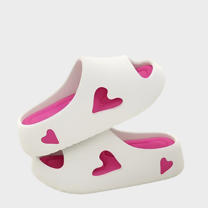 Chinelas com Formato Divertido de Coração