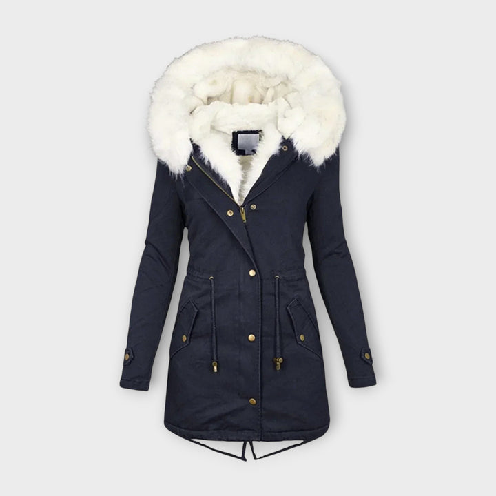 Ivara - Casaco de Inverno Impermeável e Forrado com Pelo