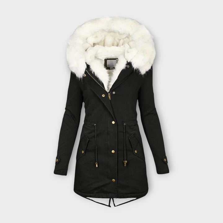 Ivara - Casaco de Inverno Impermeável e Forrado com Pelo