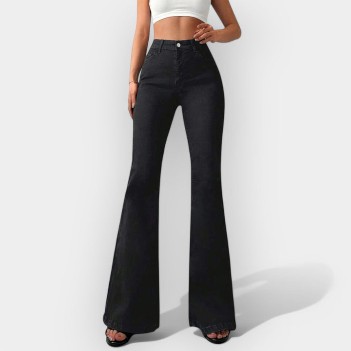 Jeans Bootcut de Cintura Alta