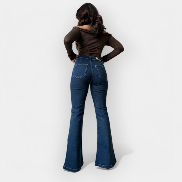 Jeans Flare de Cintura Alta