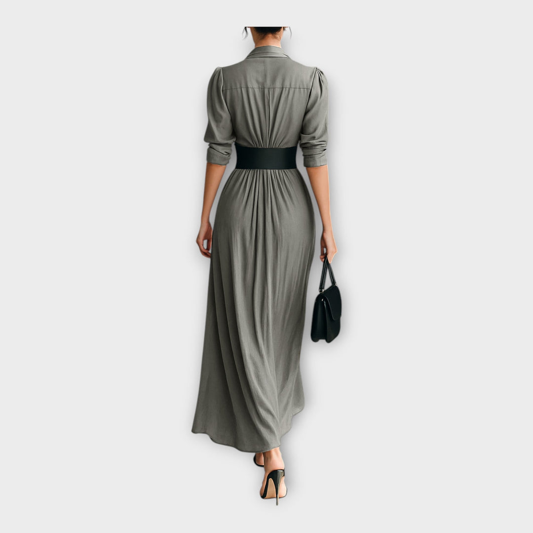 Vestido camiseiro com elegância atemporal