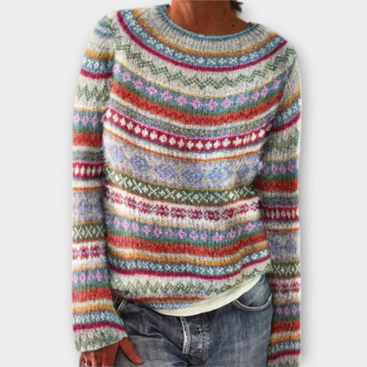 Suzu - Pullover vintage de malha para mulheres