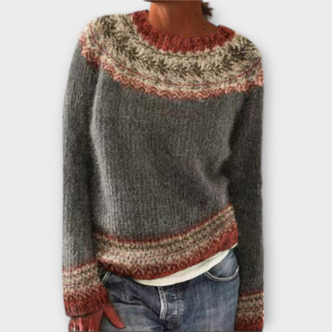 Suzu - Pullover vintage de malha para mulheres