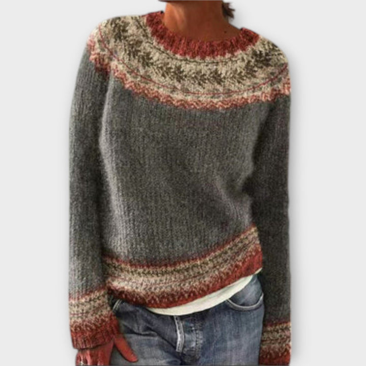 Suzu - Pullover vintage de malha para mulheres