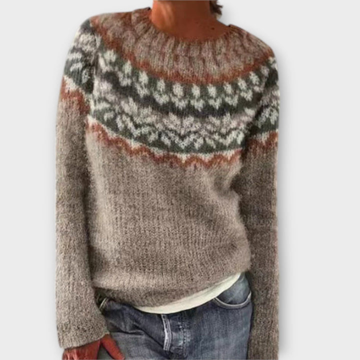 Suzu - Pullover vintage de malha para mulheres