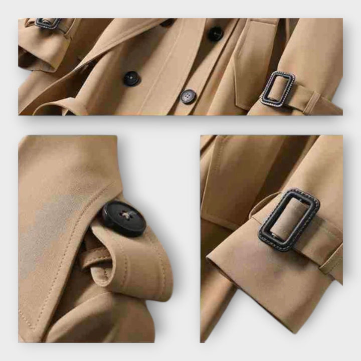 Trench Coat Clássico Longo com Cinto