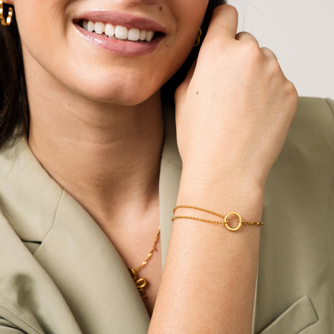 Pulseira de Ouro Tennis em Caixa