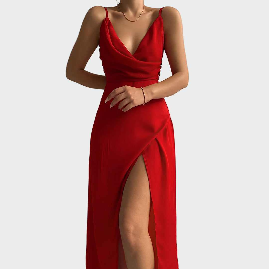 Vestido Elegante Sem Alças