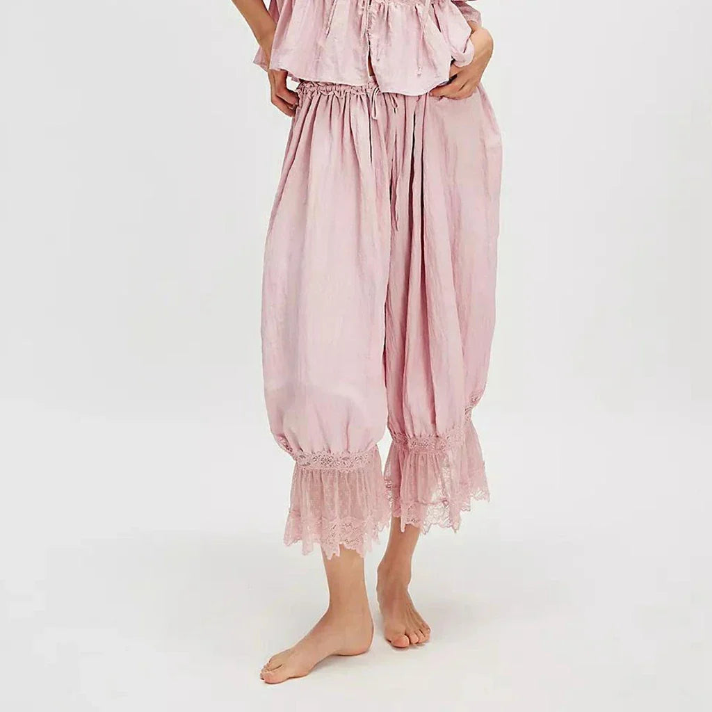 Pantalona Boho com Renda