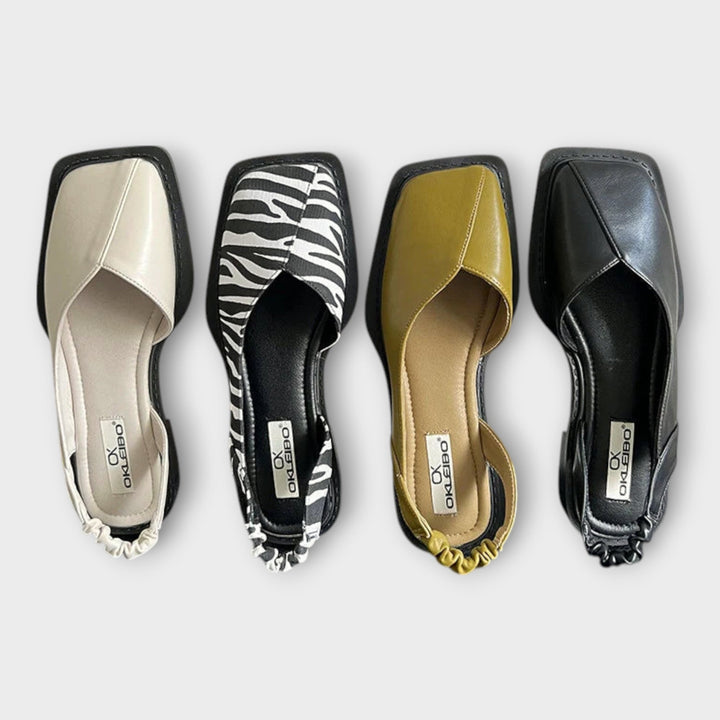 Mocassins de Pele Sintética com Calcanhar Elástico