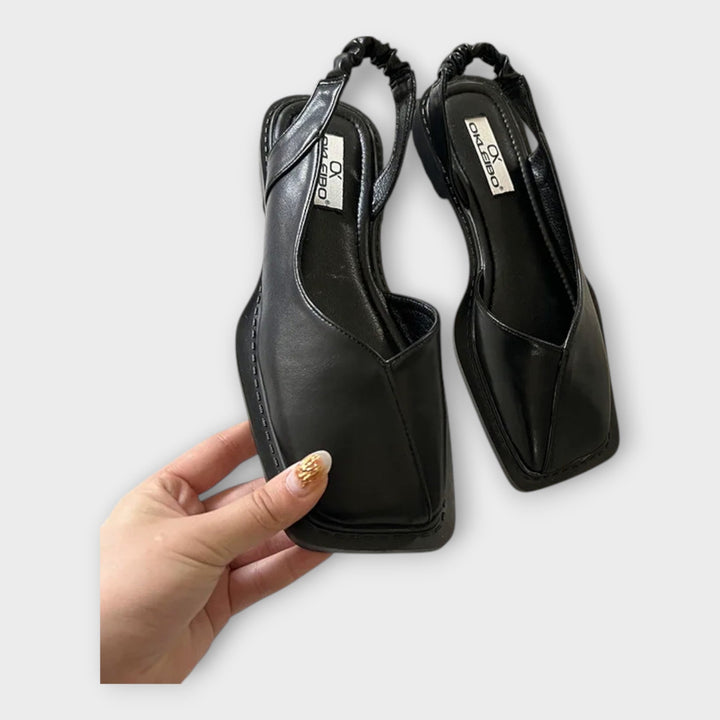 Mocassins de Pele Sintética com Calcanhar Elástico